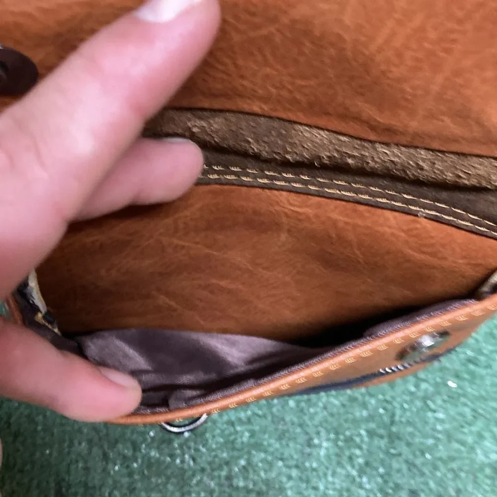 Weixier Anti-Theft Men's Brown Crossbody Messenger Bag (OKPM-04-019)